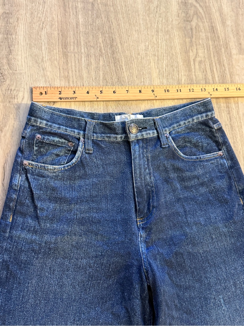 Rag & Bone Miramar Sofie High Waist Ankle Wide-Leg Pants size Sweatpant Jeans 26 - Picture 9 of 12